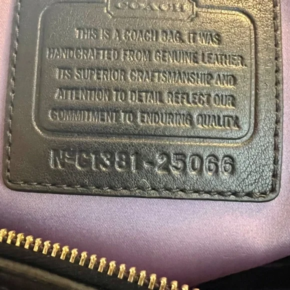 COACH Black Leather Shoulder Tote Style Number 25066 - 2013 - Picture 11 of 14